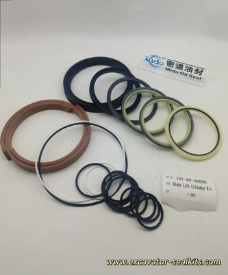 کیت مهر و موم ترمیم سری کامل برای 707-99-56690 کیت مهر و موم هیدرولیک آسانسور تیغه-شامل تمام مهر و موم ها و واشرها