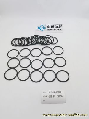 حلقه O-Ring لاستیکی کوماتسو PU سنگین 21T-09-11490 برای سیستم های هیدرولیک و پنوماتیک