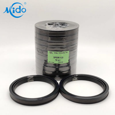 مهر و موم لاستیک انعطاف پذیر فشار بالا SPGW Hydraulic PTFE Piston Seal