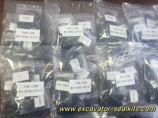 کیت مهر روغن هیدرولیک حفاری 31N8-17000 کیت دریچه کنترل اصلی با مقاومت در برابر دمای بالا