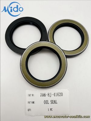 706-8J-41620 کاسه نمد لاستیکی | کیت آب‌بند بیل مکانیکی مقاوم در برابر سایش بالا
