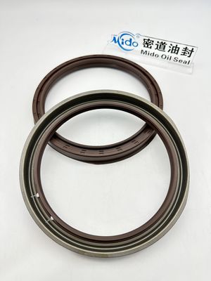 مهر و موم جدید میل لنگ اصلی برای S6D125 Komatsu 6151-21-4161 متناسب با PC200-6 PC220-6 بیل مکانیکی-کیت مهر و موم روغن میل لنگ عقب